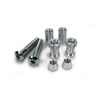 PROBEND POWERGRIP BAR END SET SILVER