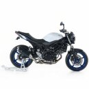BOS-oval end muffler Street Fox, Suzuki SV650 Bj 16-,...