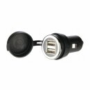 Double USB 2.0 adapter 12V-24V, max. 2000mA, output 2x DC...