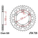Sprocket ALU 37Z | 520 SI Inner Ø 100 Pitch circle...