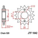 Ritzel 15Z  |  520 Feinverz. Innen Ø 21.4/25