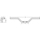 FEHLING Dirty-Bar, 1 1/4 Zoll, B 100 cm