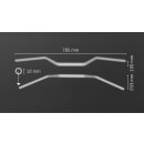 ABM Alu Lenker Touring Booster, Typ 0410, silber