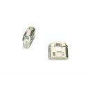 ABM Klemmböcke Ø22,2 mm, 20 mm, silber