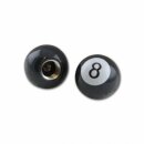 Ventilkappenset | Eightball | schwarz | Paar |