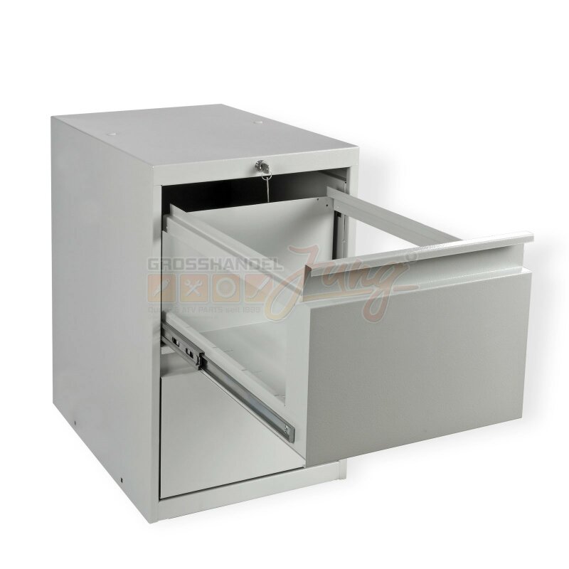 DEMA Hängemappenschrank / Registerschrank 2tlg RAL7035 - Grosshandel