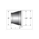 - Kein Hersteller - H4 Headlight insert 154 mm